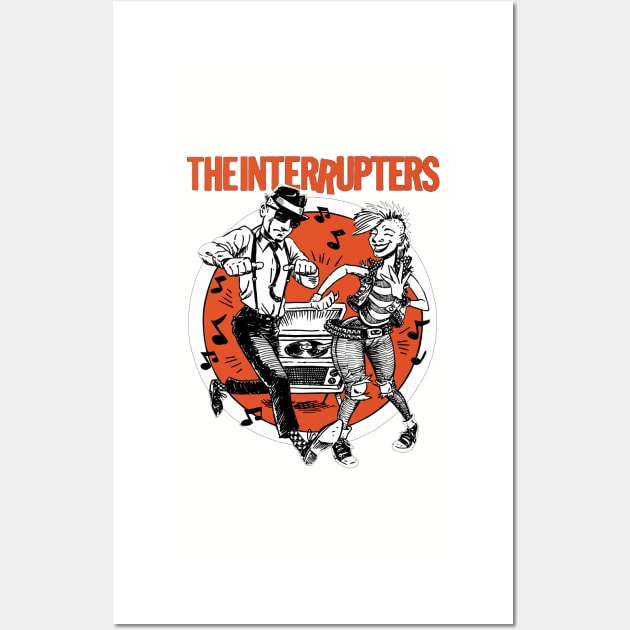 The Interupters American Ska Punk Rock Band Wall Art by KingCrafter